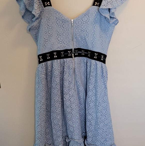 NWT blue bebe Lavine crochet lace dress - Picture 7 of 16